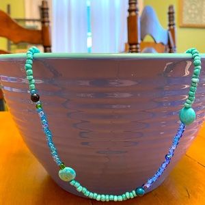 Handcrafted beaded necklace